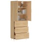 Highboard Sonoma-Eiche 69,5x34x180 cm Holzwerkstoff Highboard Sonoma-Eiche 69,5x34x180 cm Holzwerkstoff