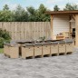 vidaXL 17-tlg. Garten-Essgruppe mit Kissen Beigemischung Poly Rattan vidaXL 17-tlg. Garten-Essgruppe mit Kissen Beigemischung Poly Rattan