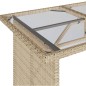 vidaXL 2-tlg. Garten-Essgruppe mit Kissen Beige Poly Rattan vidaXL 2-tlg. Garten-Essgruppe mit Kissen Beige Poly Rattan