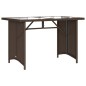 vidaXL 2-tlg. Garten-Essgruppe mit Kissen Braun Poly Rattan vidaXL 2-tlg. Garten-Essgruppe mit Kissen Braun Poly Rattan