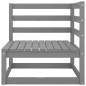 vidaXL Gartensofa 2-Sitzer Grau Massivholz Kiefer vidaXL Gartensofa 2-Sitzer Grau Massivholz Kiefer