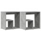 vidaXL Beistelltische 2 Stk. Betongrau 50x30x50 cm Holzwerkstoff vidaXL Beistelltische 2 Stk. Betongrau 50x30x50 cm Holzwerkstoff