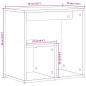 vidaXL Beistelltische 2 Stk. Betongrau 50x30x50 cm Holzwerkstoff vidaXL Beistelltische 2 Stk. Betongrau 50x30x50 cm Holzwerkstoff