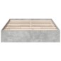 vidaXL Bettgestell mit Schubladen Betongrau 135x190 cm Holzwerkstoff vidaXL Bettgestell mit Schubladen Betongrau 135x190 cm Holzwerkstoff
