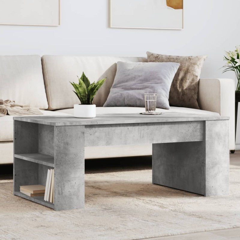 vidaXL Couchtisch Betongrau 102x55x42 cm Holzwerkstoff vidaXL Couchtisch Betongrau 102x55x42 cm Holzwerkstoff