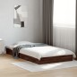 vidaXL Bettgestell ohne Matratze Braun Eiche 90x190 cm Holzwerkstoff vidaXL Bettgestell ohne Matratze Braun Eiche 90x190 cm Holzwerkstoff
