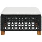 vidaXL Gartenhocker mit Kissen Schwarz 63,5x56x32 cm Poly Rattan vidaXL Gartenhocker mit Kissen Schwarz 63,5x56x32 cm Poly Rattan