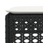 vidaXL Gartenhocker mit Kissen Schwarz 63,5x56x32 cm Poly Rattan vidaXL Gartenhocker mit Kissen Schwarz 63,5x56x32 cm Poly Rattan