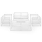 vidaXL 9-tlg. Garten-Lounge-Set Weiß Kiefer Massivholz vidaXL 9-tlg. Garten-Lounge-Set Weiß Kiefer Massivholz