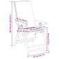 vidaXL Bistrostühle 2 Stk. Klappbar mit Cremeweißen Kissen Bambus vidaXL Bistrostühle 2 Stk. Klappbar mit Cremeweißen Kissen Bambus