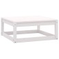 vidaXL 9-tlg. Garten-Lounge-Set Weiß Kiefer Massivholz vidaXL 9-tlg. Garten-Lounge-Set Weiß Kiefer Massivholz