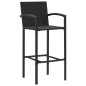 vidaXL 5-tlg. Gartenbar-Set Schwarz Massivholz Akazie und Poly Rattan vidaXL 5-tlg. Gartenbar-Set Schwarz Massivholz Akazie und Poly Rattan