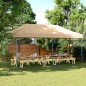 vidaXL Partyzelt Faltbar Pop-Up Beige 580x292x315 cm vidaXL Partyzelt Faltbar Pop-Up Beige 580x292x315 cm
