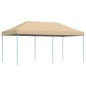 vidaXL Partyzelt Faltbar Pop-Up Beige 580x292x315 cm vidaXL Partyzelt Faltbar Pop-Up Beige 580x292x315 cm