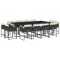 vidaXL 13-tlg. Garten-Essgruppe mit Kissen Schwarz Poly Rattan vidaXL 13-tlg. Garten-Essgruppe mit Kissen Schwarz Poly Rattan