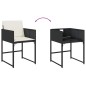 vidaXL 13-tlg. Garten-Essgruppe mit Kissen Schwarz Poly Rattan vidaXL 13-tlg. Garten-Essgruppe mit Kissen Schwarz Poly Rattan
