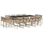 vidaXL 13-tlg. Garten-Essgruppe mit Kissen Beigemischung Poly Rattan vidaXL 13-tlg. Garten-Essgruppe mit Kissen Beigemischung Poly Rattan