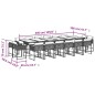 vidaXL 17-tlg. Garten-Essgruppe mit Kissen Schwarz Poly Rattan vidaXL 17-tlg. Garten-Essgruppe mit Kissen Schwarz Poly Rattan