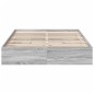 vidaXL Bettgestell mit Schubladen Grau Sonoma 150x200 cm Holzwerkstoff vidaXL Bettgestell mit Schubladen Grau Sonoma 150x200 cm Holzwerkstoff