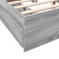vidaXL Bettgestell mit Schubladen Grau Sonoma 150x200 cm Holzwerkstoff vidaXL Bettgestell mit Schubladen Grau Sonoma 150x200 cm Holzwerkstoff