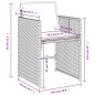 vidaXL 5-tlg. Garten-Essgruppe mit Kissen Schwarz Poly Rattan vidaXL 5-tlg. Garten-Essgruppe mit Kissen Schwarz Poly Rattan