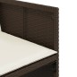 vidaXL 7-tlg. Garten-Essgruppe mit Kissen Braun Poly Rattan vidaXL 7-tlg. Garten-Essgruppe mit Kissen Braun Poly Rattan
