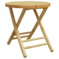 vidaXL 3-tlg. Bistro-Set Klappbar mit Dunkelgrauen Kissen Bambus vidaXL 3-tlg. Bistro-Set Klappbar mit Dunkelgrauen Kissen Bambus