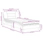 vidaXL Bett mit Matratze Schwarz 90x190 cm Kunstleder vidaXL Bett mit Matratze Schwarz 90x190 cm Kunstleder