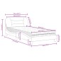 vidaXL Bett mit Matratze Cappuccino-Braun 100x200 cm Kunstleder vidaXL Bett mit Matratze Cappuccino-Braun 100x200 cm Kunstleder