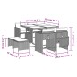 vidaXL 9-tlg. Garten-Essgruppe mit Kissen Beigemischung Poly Rattan vidaXL 9-tlg. Garten-Essgruppe mit Kissen Beigemischung Poly Rattan