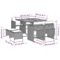 vidaXL 9-tlg. Garten-Essgruppe mit Kissen Beige Poly Rattan vidaXL 9-tlg. Garten-Essgruppe mit Kissen Beige Poly Rattan