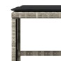 vidaXL 11-tlg. Garten-Essgruppe mit Kissen Hellgrau Poly Rattan vidaXL 11-tlg. Garten-Essgruppe mit Kissen Hellgrau Poly Rattan