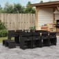 vidaXL 13-tlg. Garten-Essgruppe mit Kissen Schwarz Poly Rattan vidaXL 13-tlg. Garten-Essgruppe mit Kissen Schwarz Poly Rattan