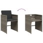 vidaXL 17-tlg. Garten-Essgruppe mit Kissen Grau Poly Rattan vidaXL 17-tlg. Garten-Essgruppe mit Kissen Grau Poly Rattan