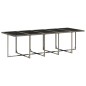 vidaXL 15-tlg. Garten-Essgruppe mit Kissen Grau Poly Rattan vidaXL 15-tlg. Garten-Essgruppe mit Kissen Grau Poly Rattan