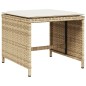 vidaXL 17-tlg. Garten-Essgruppe mit Kissen Beige Poly Rattan vidaXL 17-tlg. Garten-Essgruppe mit Kissen Beige Poly Rattan