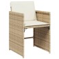 vidaXL 17-tlg. Garten-Essgruppe mit Kissen Beige Poly Rattan vidaXL 17-tlg. Garten-Essgruppe mit Kissen Beige Poly Rattan