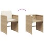 vidaXL 17-tlg. Garten-Essgruppe mit Kissen Beige Poly Rattan vidaXL 17-tlg. Garten-Essgruppe mit Kissen Beige Poly Rattan