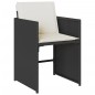 vidaXL 13-tlg. Garten-Essgruppe mit Kissen Schwarz Poly Rattan vidaXL 13-tlg. Garten-Essgruppe mit Kissen Schwarz Poly Rattan