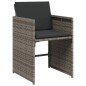 vidaXL 13-tlg. Garten-Essgruppe mit Kissen Grau Poly Rattan vidaXL 13-tlg. Garten-Essgruppe mit Kissen Grau Poly Rattan