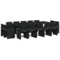 vidaXL 15-tlg. Garten-Essgruppe mit Kissen Schwarz Poly Rattan vidaXL 15-tlg. Garten-Essgruppe mit Kissen Schwarz Poly Rattan