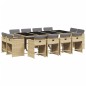 vidaXL 13-tlg. Garten-Essgruppe mit Kissen Beigemischung Poly Rattan vidaXL 13-tlg. Garten-Essgruppe mit Kissen Beigemischung Poly Rattan