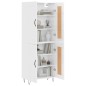 vidaXL Highboard Hochglanz-Weiß 69,5x34x180 cm Holzwerkstoff vidaXL Highboard Hochglanz-Weiß 69,5x34x180 cm Holzwerkstoff