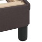 vidaXL Bett mit Matratze Dunkelbraun 90x190 cm Stoff vidaXL Bett mit Matratze Dunkelbraun 90x190 cm Stoff