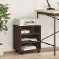 vidaXL Druckerständer mit Rollen Braun Eichen-Optik 41x32x48 cm vidaXL Druckerständer mit Rollen Braun Eichen-Optik 41x32x48 cm