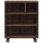vidaXL Druckerständer mit Rollen Braun Eichen-Optik 41x32x48 cm vidaXL Druckerständer mit Rollen Braun Eichen-Optik 41x32x48 cm
