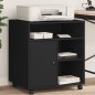 vidaXL Druckerständer mit Rollen Schwarz 60x50x67 cm vidaXL Druckerständer mit Rollen Schwarz 60x50x67 cm