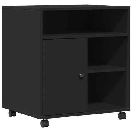 vidaXL Druckerständer mit Rollen Schwarz 60x50x67 cm