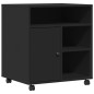 vidaXL Druckerständer mit Rollen Schwarz 60x50x67 cm vidaXL Druckerständer mit Rollen Schwarz 60x50x67 cm