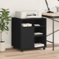vidaXL Druckerständer mit Rollen Schwarz 60x50x67 cm vidaXL Druckerständer mit Rollen Schwarz 60x50x67 cm
